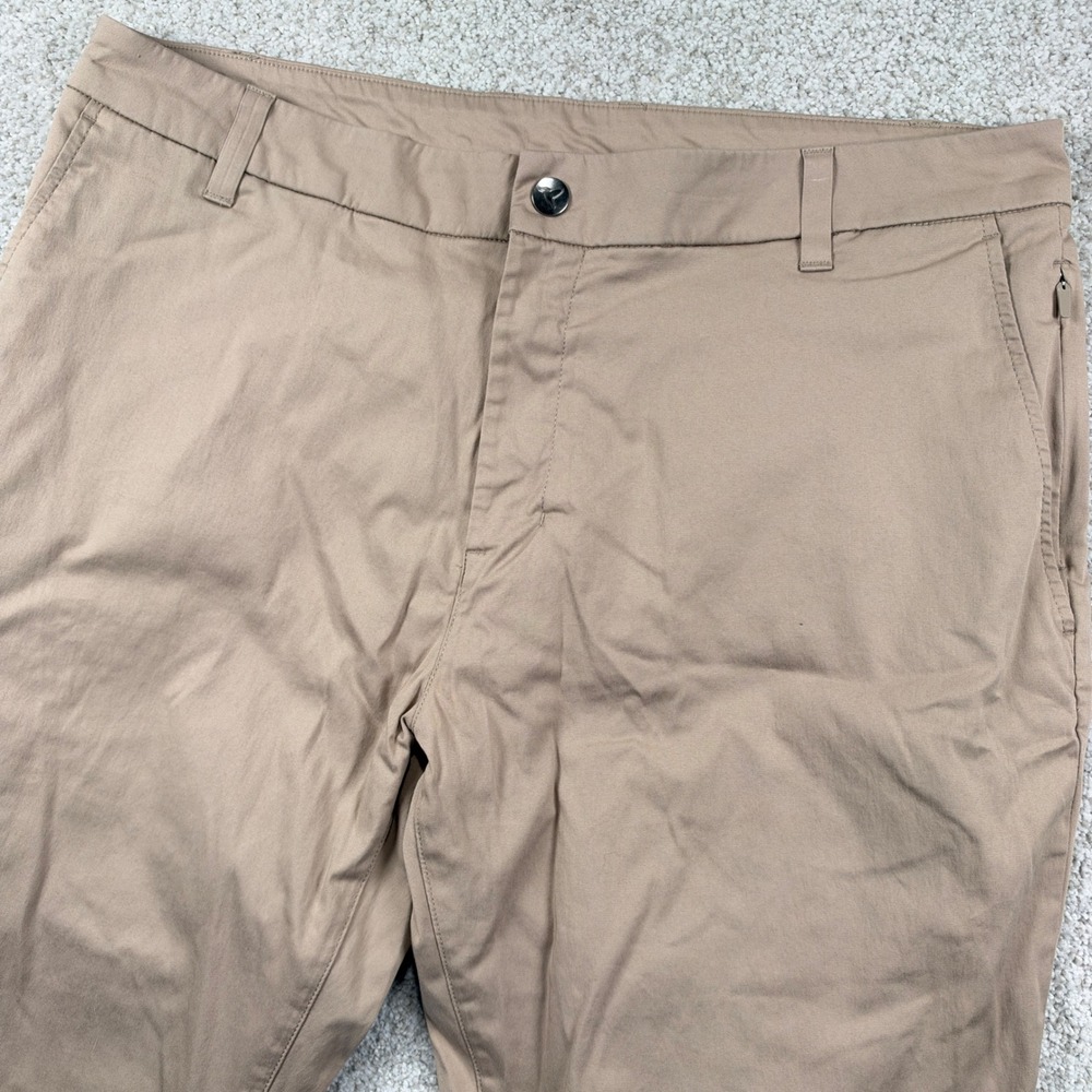 Birddogs Khaki Pants Men 36x34 Tan Chino Built-in Liner Performance Stretch